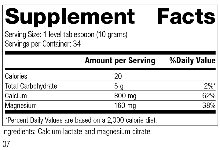 Calcium Lactate Powder 12oz