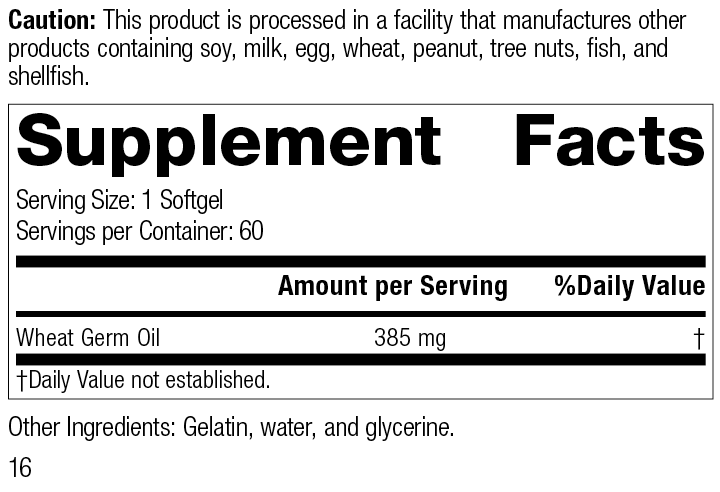 Wheat Germ Oil