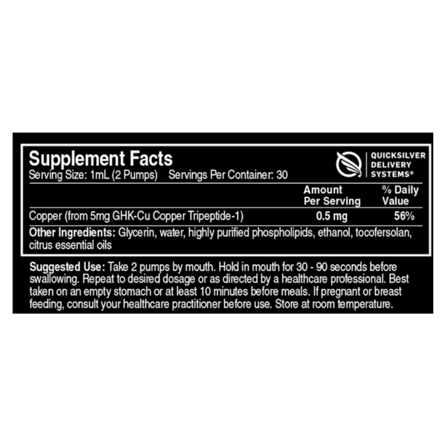 Liposomal Copper GHK