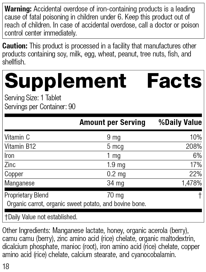 Manganese B12™ 90 Tablets