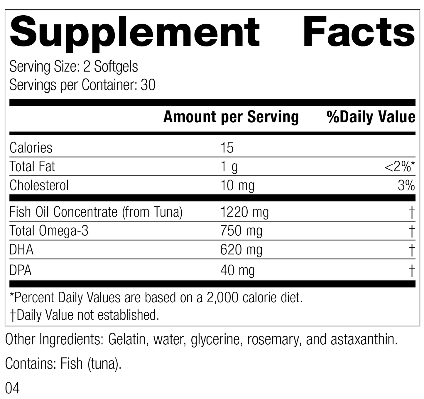 Olprima™ DHA 60 Softgels