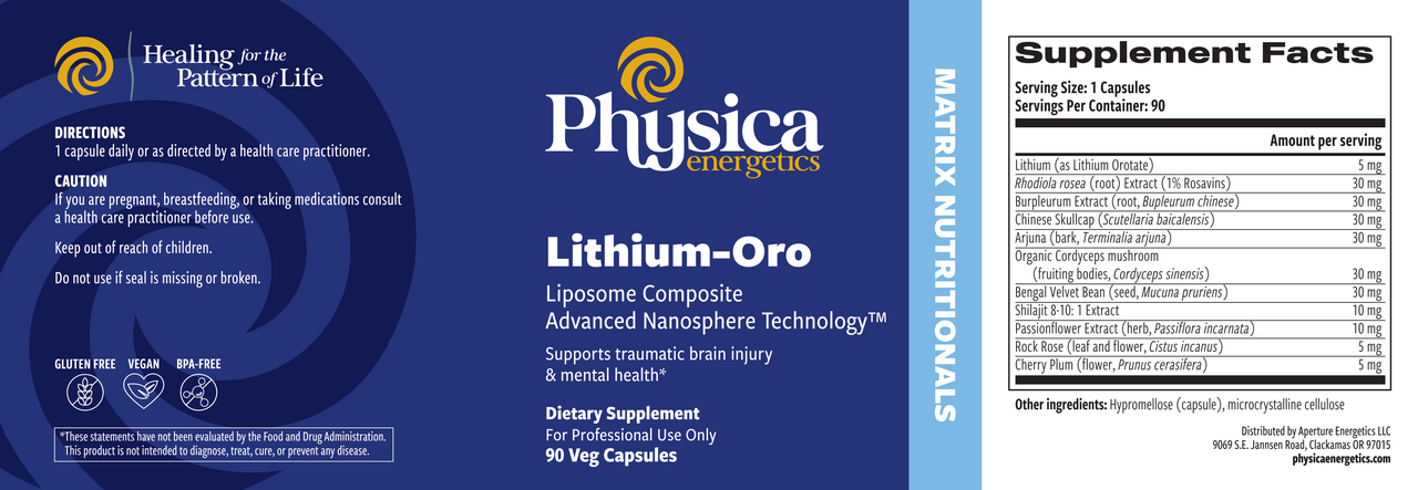 Lithium-Oro Liposome Composite