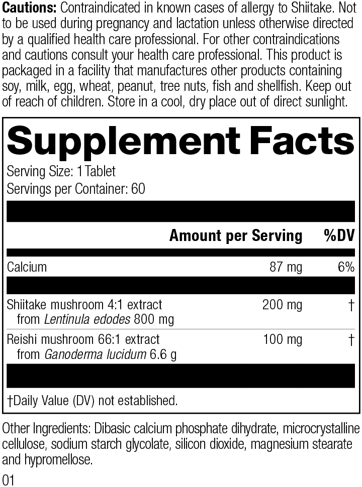 Ganoderma & Shiitake 60 Tablets