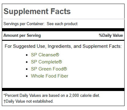 Purification Product Kit with SP Complete® and Whole Food Fiber