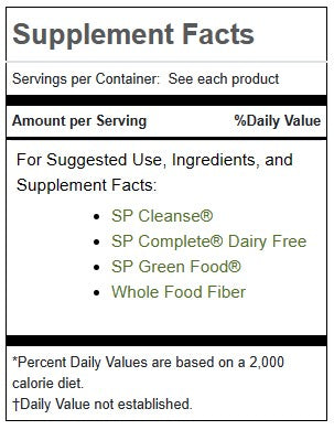 Purification Product Kit with SP Complete® Dairy Free and Whole Food Fiber