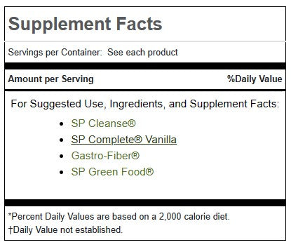 Purification Product Kit with SP Complete® Vanilla and Gastro-Fiber®