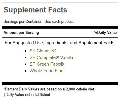 Purification Product Kit with SP Complete® Vanilla and Whole Food Fiber