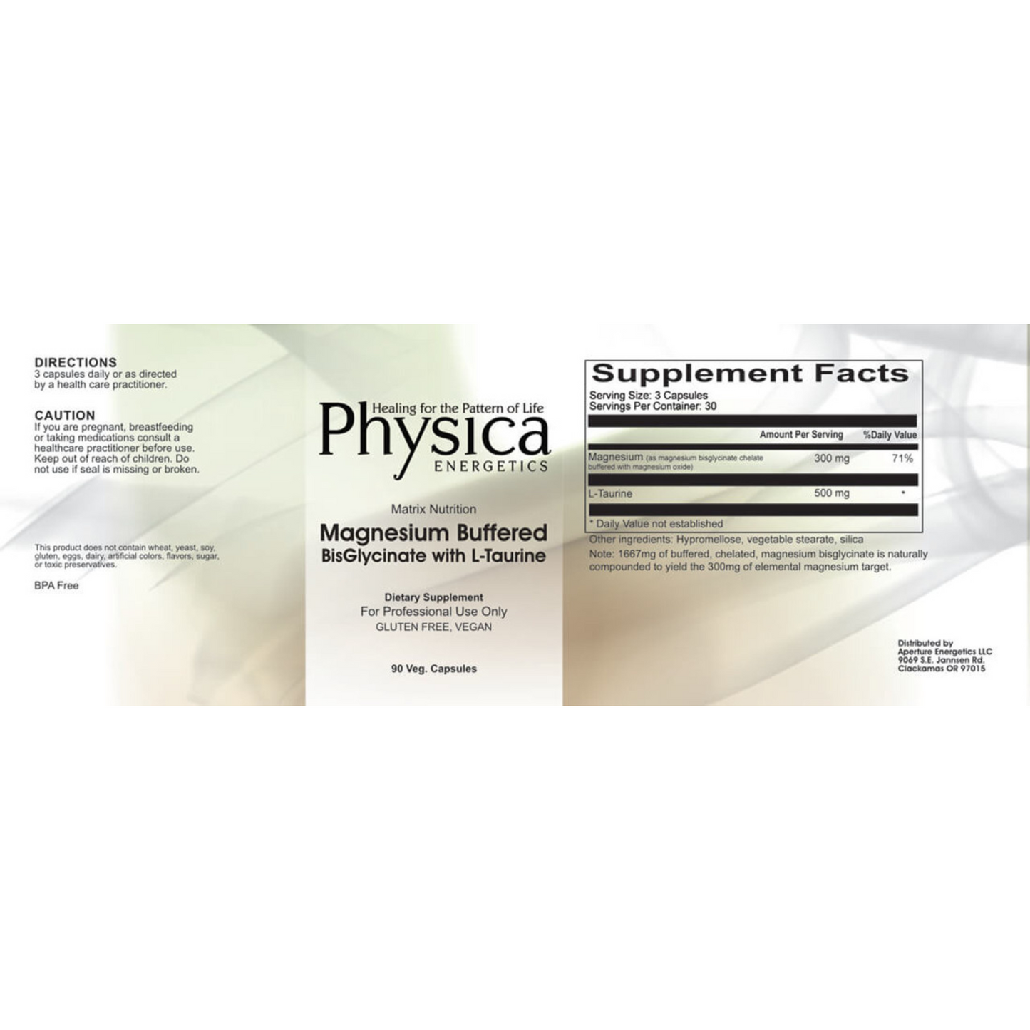 Magnesium BisGlycinate with L-Taurine (buffered)