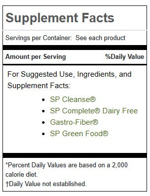 Purification Product Kit with SP Complete® Dairy Free and Gastro-Fiber®