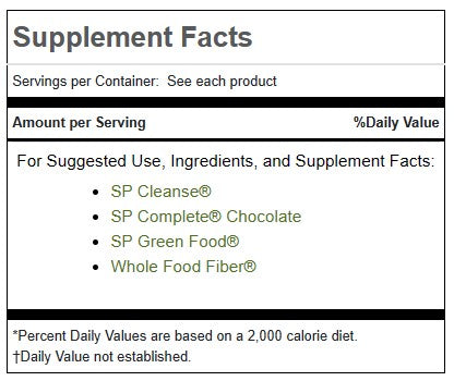 Purification Product Kit with SP Complete® Chocolate and Whole Food Fiber